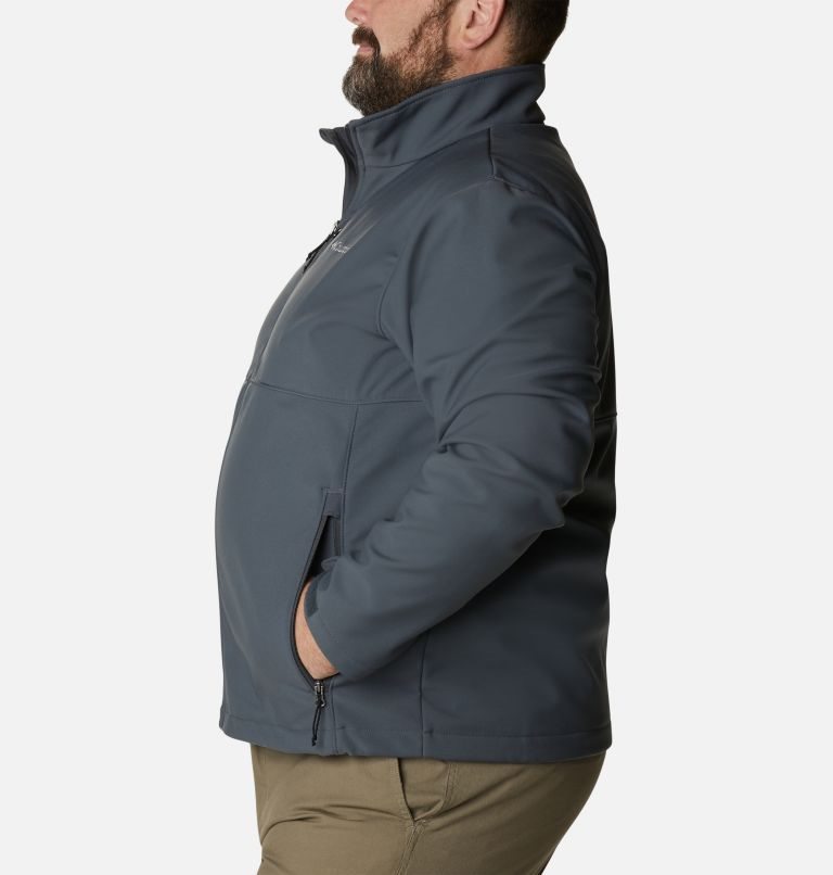 Men's Columbia Ascender Shell Jackets Dark Grey | Plus Size CA-MC814